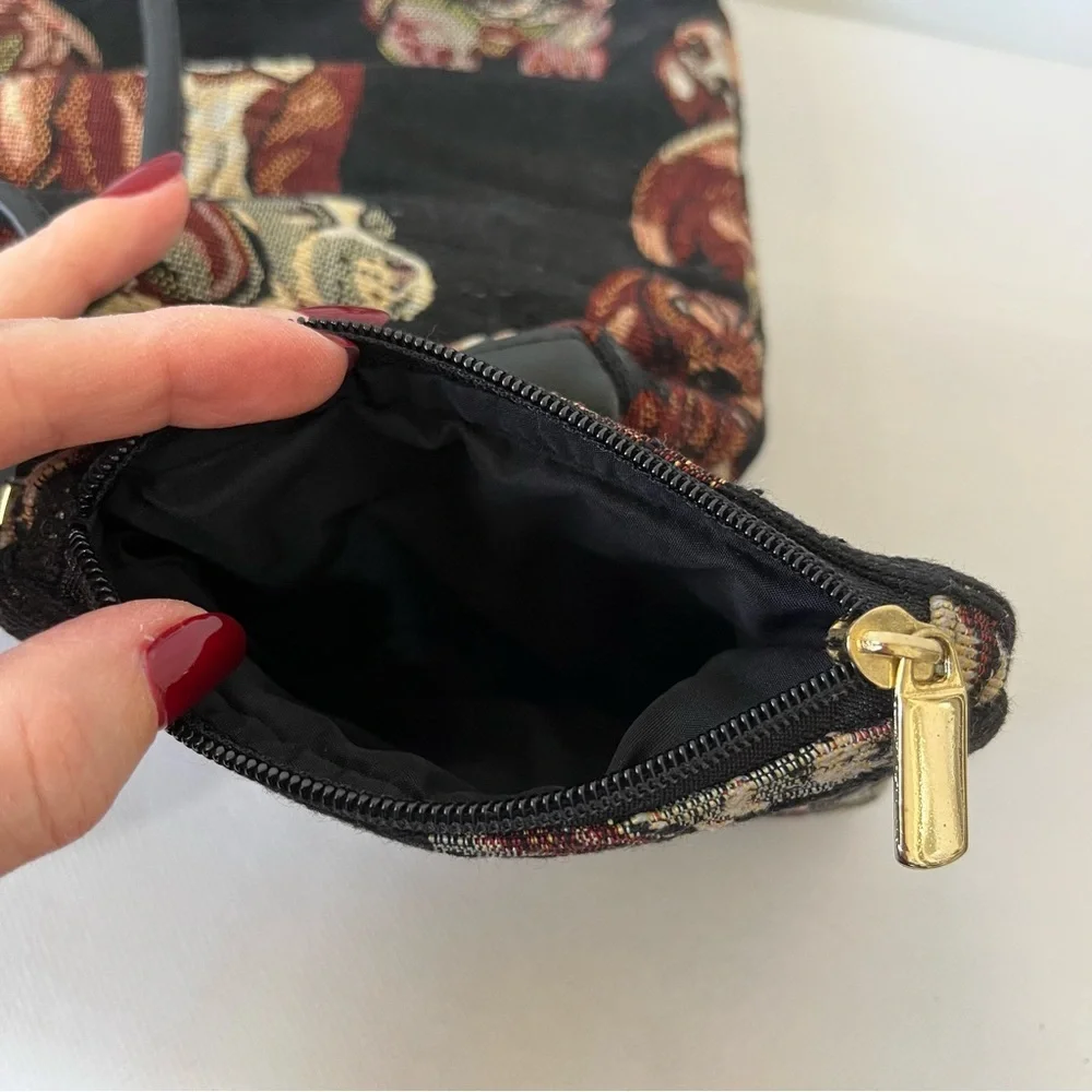 Blair Vintage Dogs Tapestry Purse Shoulder Bag